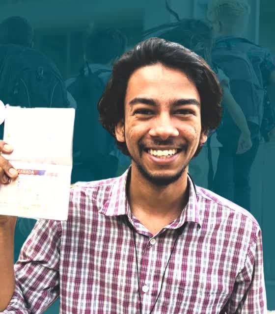 Diploma student with an approved visa